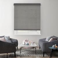 Madeco Ancona manueel lichtdoorlatend rolgordijn antraciet 150x190cm