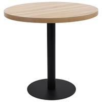 VIDAXL Bistrotisch Hellbraun 80 Cm Mdf