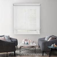 Madeco manueel lichtdoorlatend rolgordijn wit effen 90x190cm