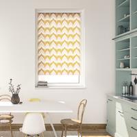 Julia Schumacher by Lichtblick Rollo Klemmfix, ohne Bohren, blickdicht, Boho Zig Zag - Gelb, 60 cm x 150 (B L)