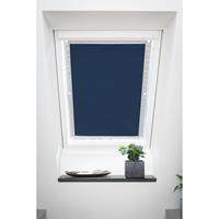 Lichtblick Dachfenster Sonnenschutz Haftfix, ohne Bohren, Verdunkelung, Blau, 36 cm x 76.9 (B L) für CK04