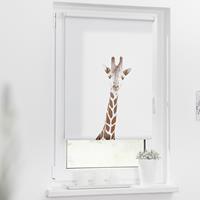 Lichtblick Rollo Klemmfix, ohne Bohren, blickdicht, Giraffe - Braun, 60 x 150 cm (B L)