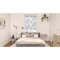 Julia Schumacher by Lichtblick Rollo Klemmfix, ohne Bohren, blickdicht, Blueprint Palms - Blau, 70 cm x 150 (B L)