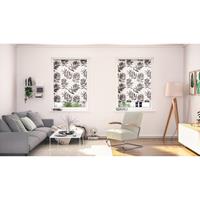 Julia Schumacher by Lichtblick Rollo Klemmfix, ohne Bohren, blickdicht, Black Watercolor Branches - Schwarz, 100 cm x 150 (B L)