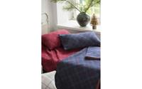 David Fussenegger kussensloop SILVRETTA karo navy 30x50
