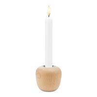 steltonas Stelton Kerzenständer Ora Beech Wood, Groß, Kerzenhalter, Teelichthalter, Buchenholz, Edelstahl, 104-1