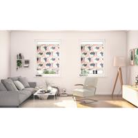 Lichtblick home24 Plissee Klemmfix Jumbo Flowers on Salmon