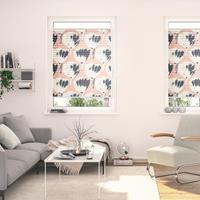 Lichtblick home24 Plissee Klemmfix Jumbo Flowers on Salmon
