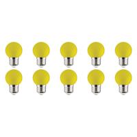 BES LED LED Lamp 10 Pack - Romba - Geel Gekleurd - E27 Fitting - 1W
