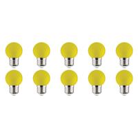 BES LED LED Lamp 10 Pack - Romba - Geel Gekleurd - E27 Fitting - 1W