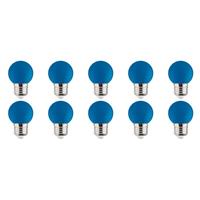 BES LED LED Lamp 10 Pack - Romba - Blauw Gekleurd - E27 Fitting - 1W
