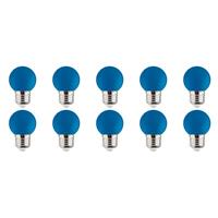 BES LED LED Lamp 10 Pack - Romba - Blauw Gekleurd - E27 Fitting - 1W