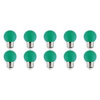 BES LED LED Lamp 10 Pack - Romba - Groen Gekleurd - E27 Fitting - 1W