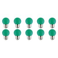 BES LED LED Lamp 10 Pack - Romba - Groen Gekleurd - E27 Fitting - 1W