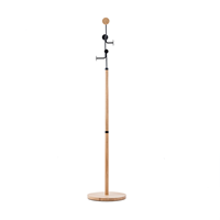 Gazzda Hook Coat Stand - Houten kapstok - Whitewash - Zwart