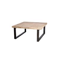 Countrylifestyle Mango Salontafel 100x100cm - poot zwart