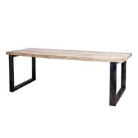 Countrylifestyle Mango Eettafel 200x100cm - poot zwart