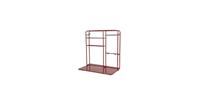 Clayre & Eef Wandrek 59*33*63 cm Rood Ijzer Rechthoek Muurrek Opbergkast