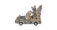 Clayre & Eef Decoratie dieren in auto 16*8*11 cm 6PR4639