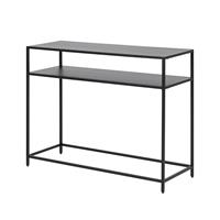 Lisomme Roy metalen sidetable - B100 x D35 x H79 cm - Zwart