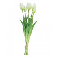 Nova Nature Bosje Tulpen Sally 47 cm creme kunstbloem 