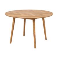 Lisomme Senn ronde houten eettafel - Visgraat - Ø120 x H75 cm - Naturel