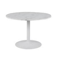 Lisomme Luci ronde eettafel - Marmer tafelblad - Metalen onderstel - Ø110 x H75 cm