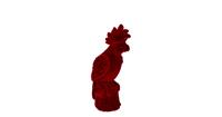 CASA DI ELTURO Velvet Papegaai - Bordeaux rood