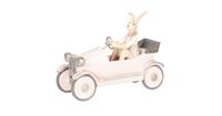 Clayre & Eef Decoratie konijn in auto 24*9*18 cm 6PR2633