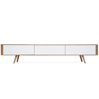 Gazzda Ena TV sideboard - Houten TV-meubel - Naturel - 225 x 42 cm