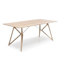 Gazzda Tink Table - Houten eettafel - Houten tafelblad - Whitewash - 200 x 90 cm
