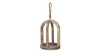 Clayre & Eef Decoratie Ø 19*27 cm Bruin Hout Rond Decoratief Figuur Decoratieve Accessoires