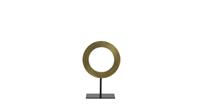 Light & Living Ornament op voet Waiwo - Ruw Antiek Brons/Zwart - Ø25x38 cm