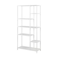 Lisomme Roy metalen boekenkast - B79 x D30 x H165 cm - Wit