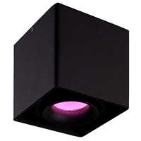 Hofronic Smart WiFi LED opbouw plafondspot Esto Zwart incl. 5,5W GU10 RGBWW spot IP20 kantelbaar