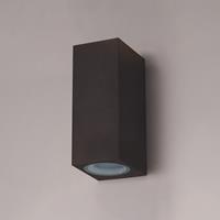 Hofronic Selma dimbare LED wandlamp - Up & Down light - IP65 - excl. GU10 lichtbron -Zwart - Binnen en buiten - 3 jaar garantie