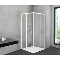 MARWELL Glasdusche White Factory Square 90 x 90 x 200 cm - 