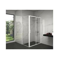 MARWELL Glasdusche White Factory Rectangle 80 x 120 x 200 cm - 