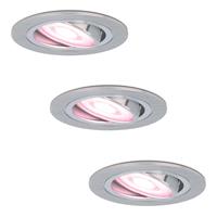Hofronic Set van 3 stuks smart WiFi LED inbouwspots Chandler RGBWW kantelbaar IP20