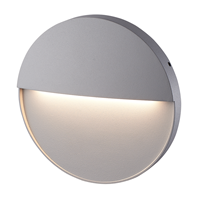 Hofronic Dimbare LED Wandlamp Gary grijs 6 Watt 3000K IP54 spatwaterbestendig 3 jaar garantie