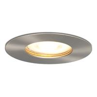 Hoftronic Dimbare LED inbouwspot Bari RVS GU10 5 Watt 2700K IP65 spatwaterdicht