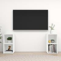 VidaXL TV-Schränke 2 Stk. Weiß 72x35x36,5 cm Spanplatte 