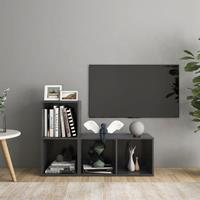 VidaXL TV-Schränke 2 Stk. Grau 72x35x36,5 cm Spanplatte 