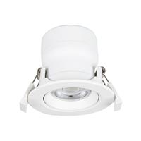 PRIOS Shima LED-Einbauleuchte, weiß, 3.000 K, 7 W