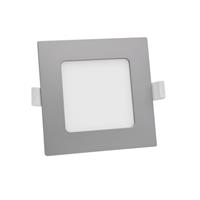 PRIOS Helina LED-Einbaulampe, silber, 11,5 cm