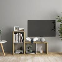 VidaXL TV-Schränke 2 Stk. Weiß Sonoma-Eiche 72x35x36,5 cm Spanplatte 