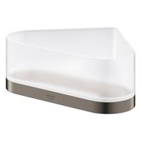 Grohe Selection douchetray glas m. houder hoekmodel brushed hard graphite 41038AL0