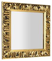 Sapho Zeegras barok spiegel 90x90cm goudkleurig houten frame