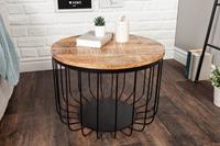 Salontafel Factory Loft 56cm x 56cm Massief Mango Hout - 39655