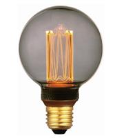 Freelight E27 5Watt Led Smoke 80mm incl. 3 Stappen Dimmer - Copy